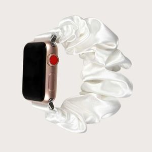 White Scrunchie iWatch Band